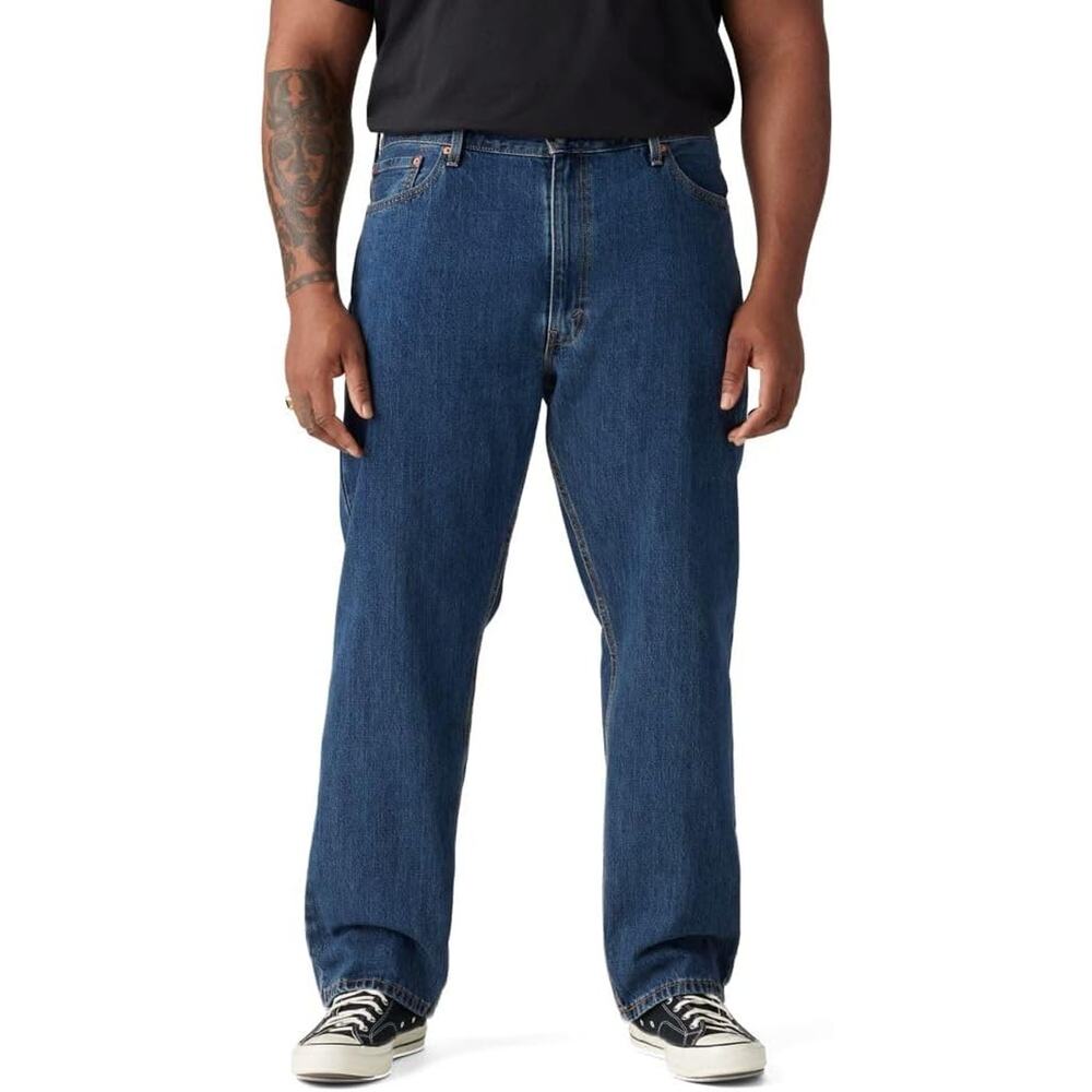Levi's Men's 505 Regular Fit Jeans, Dark Stonewash, Size 32x30